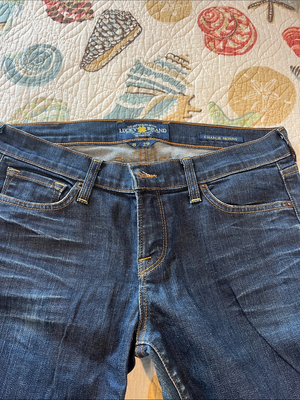 Lucky Brand Charlie Skinny Jeans - Indigo Blue